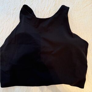 Black Sleeveless Top athleta crop